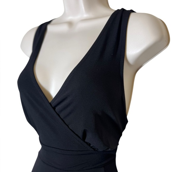 TORRID Midi Studio Knit Hi-Low Black Womens waist sash dress size 1x (14-16) - Picture 7 of 15